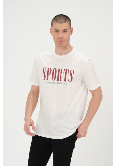 Rich Erkek Beyaz Basic T-shirt Basıkılı Slim Fit Rahat Kalıp %100 Pamuk Tişört Beyaz Rich Erkek Beyaz Basic T-shirt Basıkılı Slim Fit Rahat Kalıp %100 Pamuk Tişört Beyaz