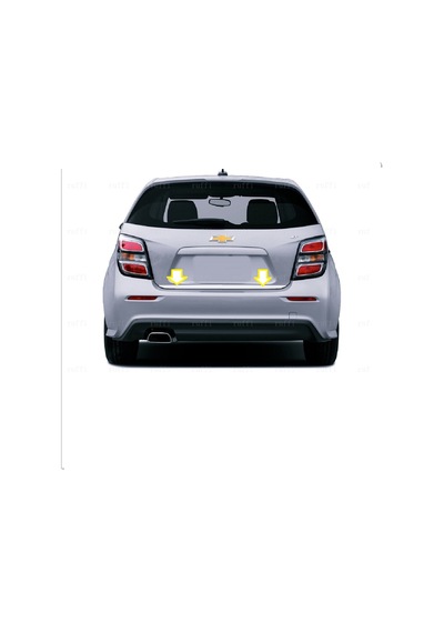 Ebal Otomotiv Chevrolet Aveo HB Krom Bagaj Alt Çıtası P.Çelik 2011 üzeri