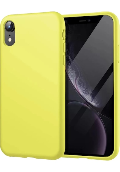 Newface Apple İphone Xr Kılıf First Silikon - Parlak Yeşil Parlak Sarı