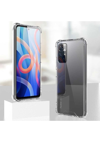 Redmi Note 11t 5g Kılıf Nitro Anti Shock Silikon - Renksiz Renksiz Renksiz