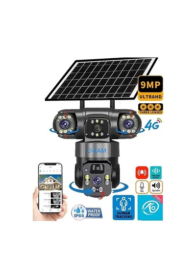 O-kam 6060 6 Mp Solar Güneş Enerjili Gece Görüşlü Ip Güvenlik Kamerası