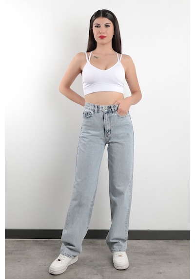 Giysa Jb Paris Boru Paça Yüksek Bel Boyfriend Jean %100 Pamuk Buz Mavi Kadın Kot Pantolon - 591-2139 Buz Mavi Giysa Jb Paris Boru Paça Yüksek Bel Boyfriend Jean %100 Pamuk Buz Mavi Kadın Kot Pantolon - 591-2139 Buz Mavi