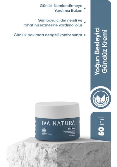 Iva Natura Nemlendirici Etkili Gündüz Kremi Organik Sertifikalı 50 ML