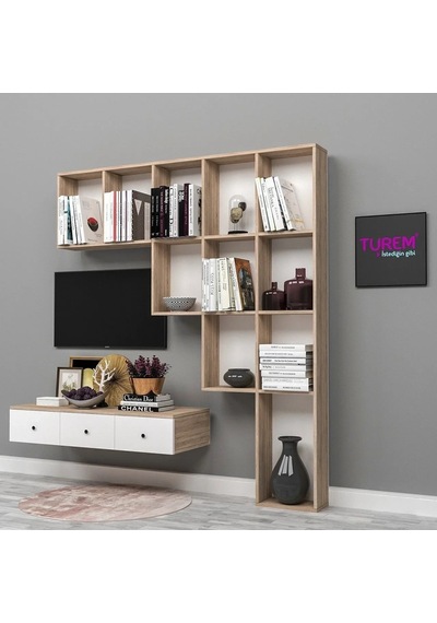Piramit Tv Ünitesi Mdf Gri Piramit Tv Ünitesi Mdf Gri