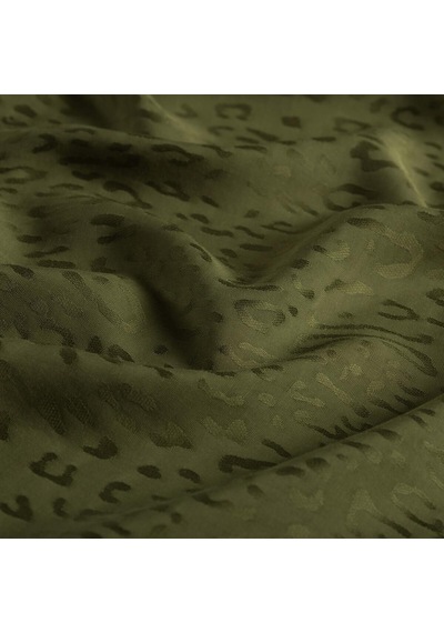 İpekevi Monogram Şal - Leopar Desenli - Çam Kokusu Çok Renkli