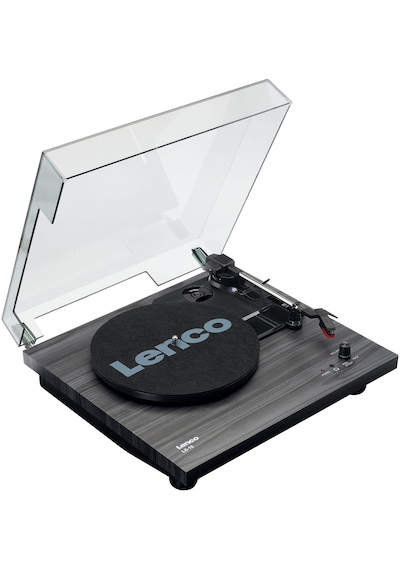Lenco Ls-10  Ahşap Desenli Dahili Hoparlörlü Pikap Siyah
