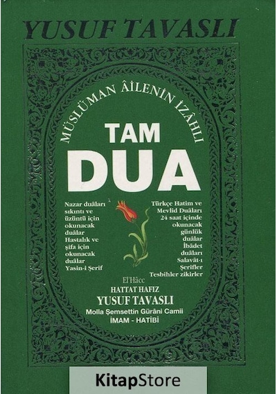 Tam Dua Kitabı Cep Boy Kod C36 - Yusuf Tavaslı N11.2281