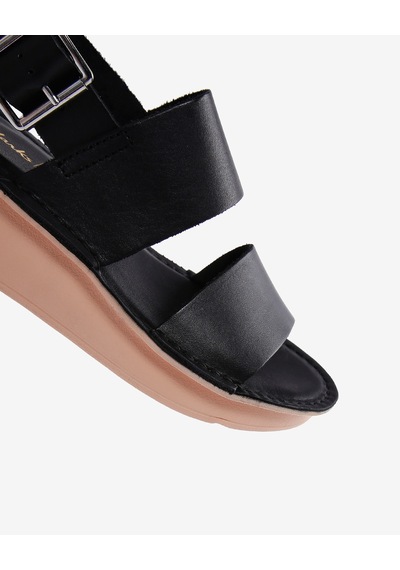 Clarks Velhill Strap Kadın Siyah Sandalet 26170822 Siyah