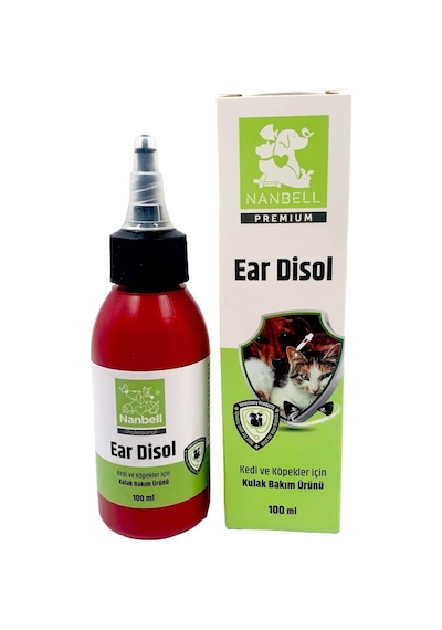 Nanbell Ear Disol Kedi Köpekler İçin Kulak Bakım Ürünü 100 ML
