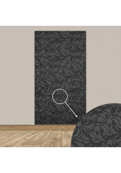 Tink 3d Kendinden Yapışkanlı Duvar Kağıdı Yeni Nesil Akustik Keçe Panel Modern Desen 52x98 Cm Koyu Gri, 10 Adet 5 M²