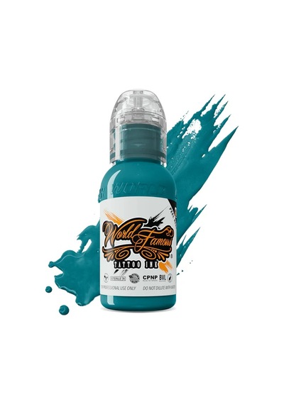 World Famous Ink Jay Freestyle Turquoise Mavi Dövme Boyası 1oz - 30ml