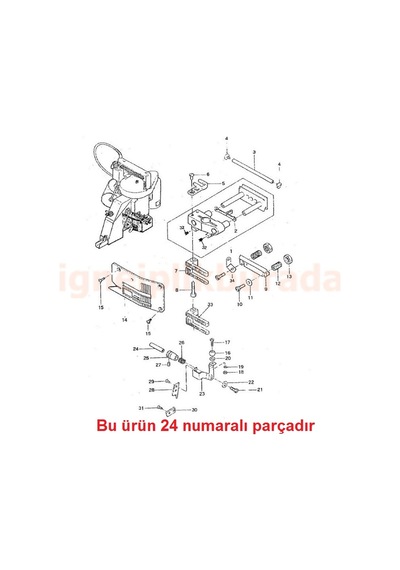 Fdm 246032 Çuval Ağzı Dikiş Makinesi Pim Bıçak Kütüğü