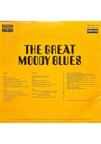 The Great Moody Blues Double Lp Plak