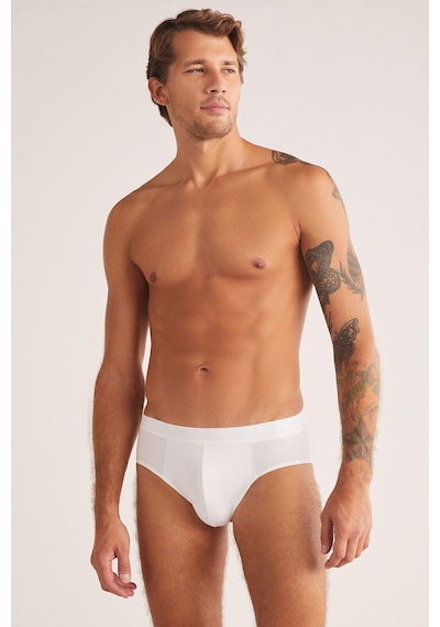 Kom Ariel Erkek Slip 2'li Avantajlı Paket Beyaz