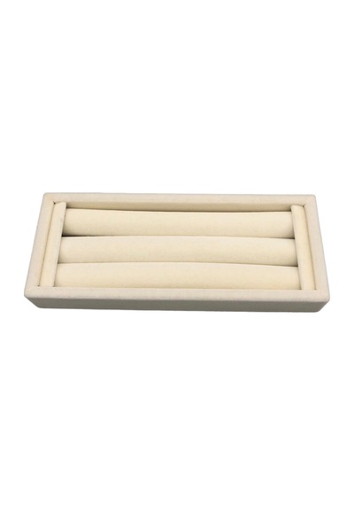 Yerli Üretim Ufak Boy Süet Kumaş Krem Renk 18 / 7 Cm Rulo Çekmec Krem