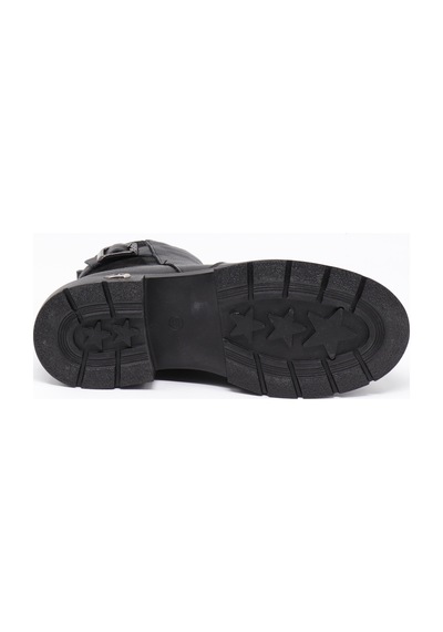 Nesilshoes Nesil Shoes Marr 860 Hakiki Deri İçi Kürklü Kadın Bot Siyah