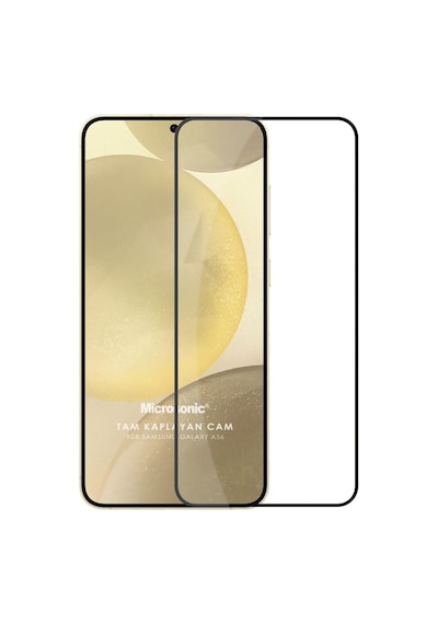 Microsonic Samsung Galaxy Uyumlu A56 Tam Kaplayan Temperli Cam Ekran Koruyucu