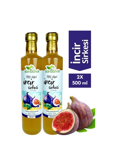 İncir Sirkesi 500 Ml 2'li Paket - Organik Doğal Fermantasyon