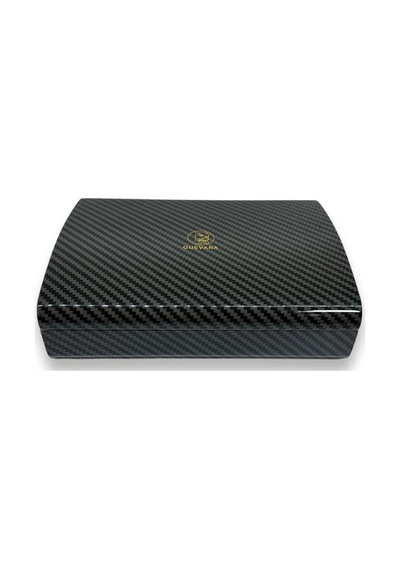 Guevara Karbon Desen Mini Puro Kutusu Humidor Siyah 5s