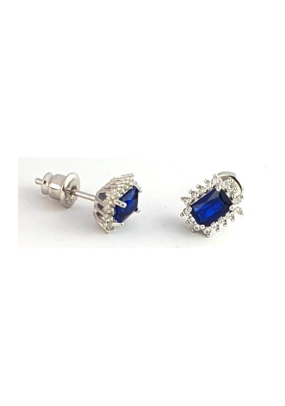 Sky Diamond Blue Creative Sapphire Taşlı 925 Ayar Gümüş Lüks Tek