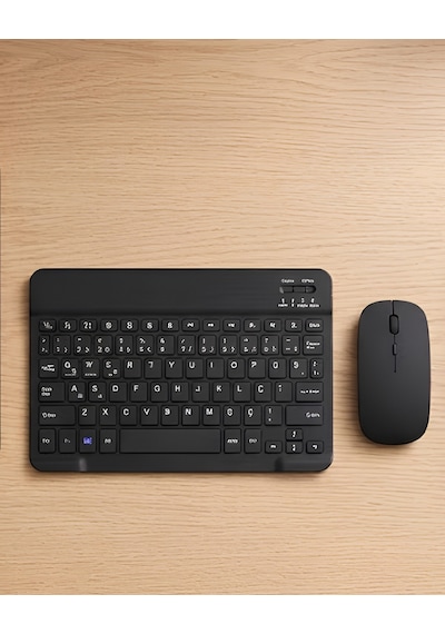 Sessiz Tuşlu Kablosuz Klavye Mouse Seti Çoklu Cihaz Uyumlu