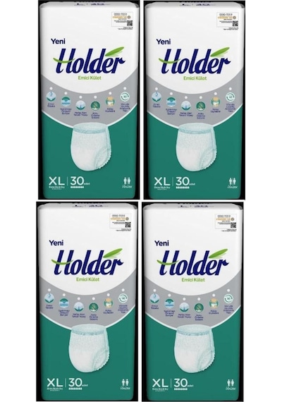 Holder Emici Külot Yetişkin Hasta Bezi X Large 30 X 4 Adet