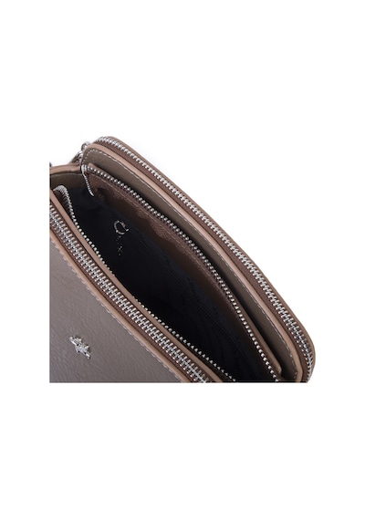 Nas Bag Kadın Sade Şık Omuz Ve Çapraz Zincirli Ve Uzun Çift Askılı 20x15 Cm Vizon Victoria