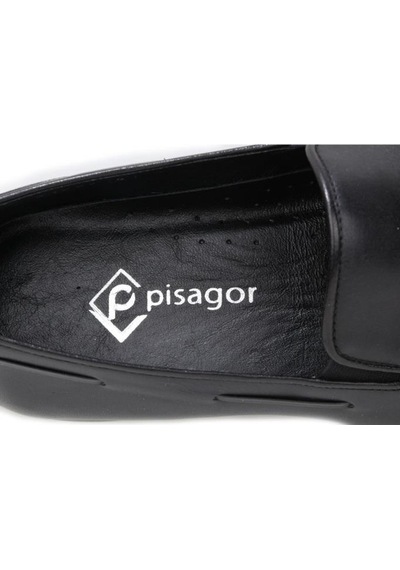 Pisagor Ps-3071 Erkek Hakiki Deri Loafer Ayakkabı Siyah