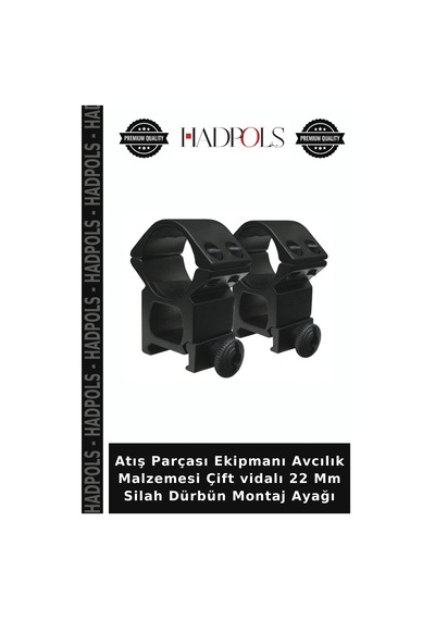 Atış Parçası Ekipmanı Avcılık Malzemesi Çift Vidalı 22 Mm Silah Dürbün Montaj Ayağı