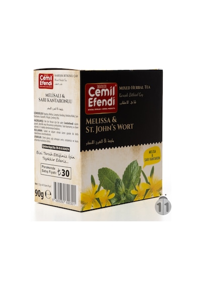 Cemil Efendi Melisa Sarı Kantaron Karışık Bitki Çayı 60'lı Süzen Poşet