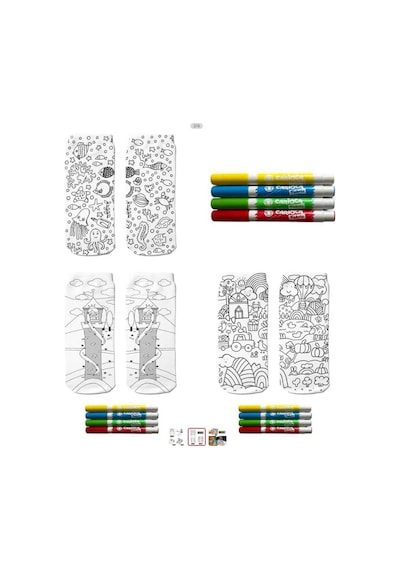 Ogobongo Boyanabilir Baskılı Çoçuk Çorap 5-8 Yaş