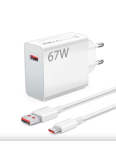 Xaomı Samsung Uyumlu 67w Usb-a To Type-c Kablolu Şarj Aleti