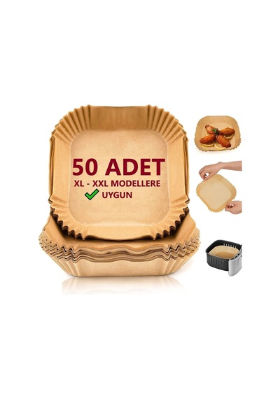 Büyük Boy Fritöz Pişirme Kağıdı 50 Adet Ahşap