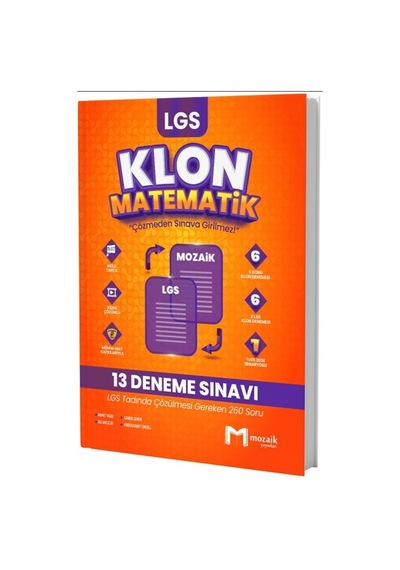 8. Sınıf Lgs Matematik Klon 13 Deneme Mozaik Yayınları