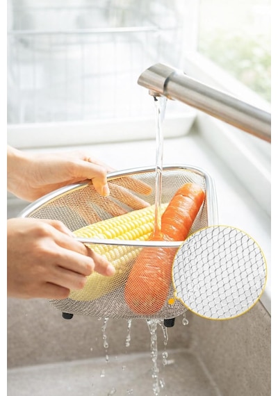 Busstier Ayaklı Lavabo Süzgeci Mutfak Ve Banyo İçin Metal File Gider Süzgeci Gıda Artığı Ve Saç Tutucu Drenaj Diğer