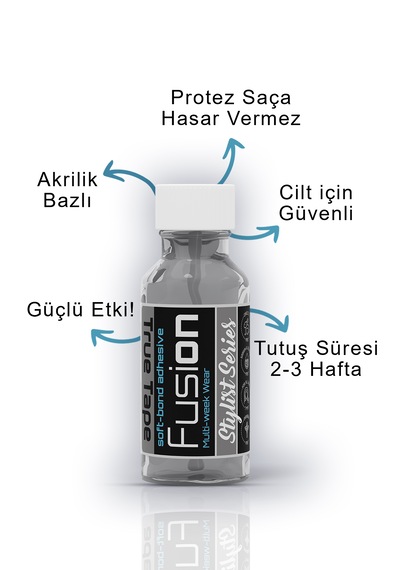 True Tape Fusion Protez Saç Likit Yapıştırıcı 0,68 Fl Oz 20ml