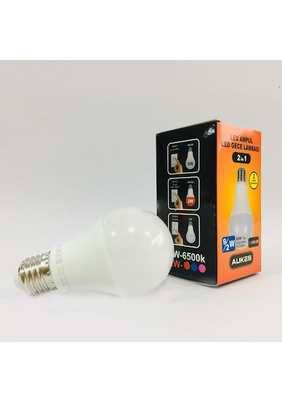 2 In 1 Led Gece Lambası 9W Led +2W Gece Lambası Mavi 2 In 1 Led Gece Lambası 9W Led +2W Gece Lambası Mavi