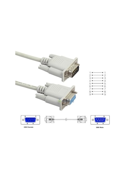 Rs232 Kablo Erkek - Dişi Rs 232 Kablo