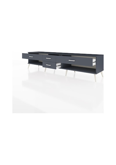 Hyperion Tv Ünitesi 4 Çekmeceli 220x44x51 Antrasit-antrasit Antrasıt/antrasıt - Antrasıt