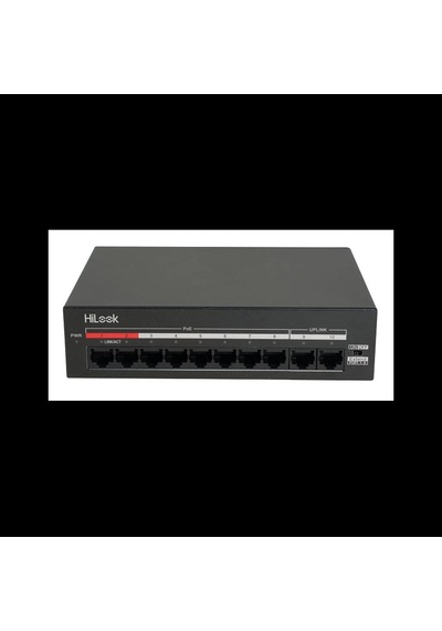 Hılook Ns-0110mp-60, 8 Port, Megabit, Poe 60w, 2 Port Megabit Uplink, Yönetilemez, Masaüstü Switch