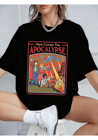 Noıssey Urban Pop Graphic Kadın Tişört Koleksiyonukod 5579 Siyah