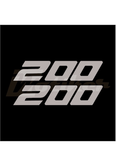 Bajaj Rs200 Yan Grenaj 200 Yazısı Sağ Sol Sticker Etiket Modeli