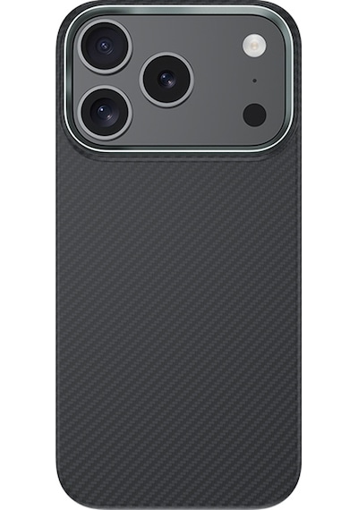 Apple Uyumlu iPhone 17 Pro Kılıf Benks M-safe Şarj Metal Kamera Çerçeveli Armorair 600d Kevlar Fiber Siyah