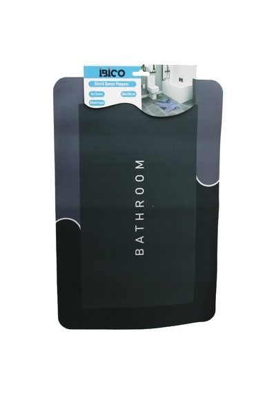 Dikdörtgen 38x58cm Su Emici - Sihirli Banyo Paspası Elastik 4741 Alev Kırmızısı