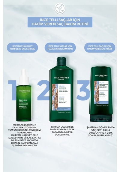 Yves Rocher Hacim Veren Şampuan - İnce Telli Saçlar / Volume - Sls,sles İçermez, Vegan -300ml