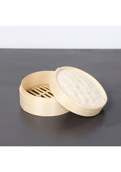 Dim-sum Bambu Buharda Pişirme Ve Saklama Kabı 18 Cm