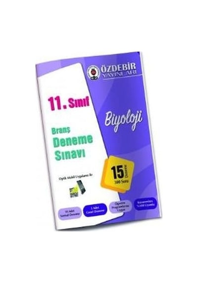 Özdebir 11. Sınıf Biyoloji Branş Deneme