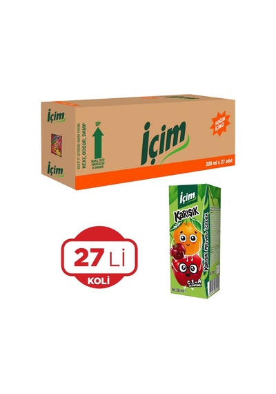 İçim Karışık Meyveli Meyve Suyu 27 x 200 ML