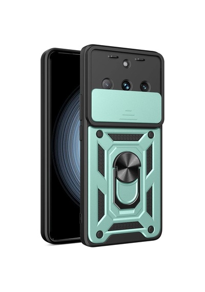Newface Realme 11 Pro Kılıf Pars Lens Yüzüklü Silikon Glblseme - 30 - Yeşil