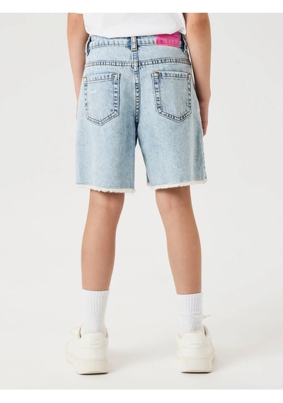 Name It Nkfbella Hw Wide Kız Çocuk Denim Şort 13240207 Mavi